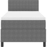  LED Box Spring Krevet Svijetlo siva i bijela. 100 x 200 cm | shoptok.hr