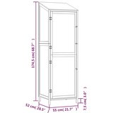 Vrtno spremište smeđe 55 x 52 x 174,5 cm od masivne jelovine | shoptok.hr