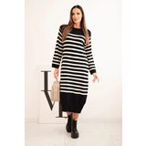 Kesi Włoski Women's striped sweater dress black | Shoptok.si