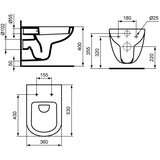 Dolomite viseča wc školjka gemma 2 J003001 (brez wc deske) | Shoptok.si