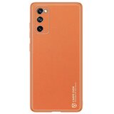 Dux ducis Yolo elegantna maskica izrađena od meke TPU i PU kože za Samsung Galaxy S20 FE 5G narančasta | shoptok.hr