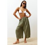 TRENDYOLMILLA Ženske pantalone Tbess24Pl00007, Kaki Cene