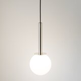  Luster na sajli DAISY 1xG9/12W/230V prečnik 14 cm sjajni hrom/crna/bela | Eponuda.com