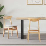  Trpezarijske stolice 2 pcs Prirodna 42 x 47.5 x 81 cm | Eponuda.com