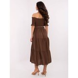 Italy Moda Dress-MI-SK-A2609.96-brown | Shoptok.si