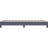 vidaXL posteljni okvir brez vzmetnice temno siva 90x220 cm žamet | Shoptok.si
