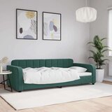 vidaXL Dnevni krevet tamnozeleni 90 x 200 cm baršunasti | shoptok.hr