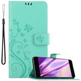 Cadorabo Huawei P10 PLUS v klasično srebrno - ovitek v cvetličnem dizajnu z magnetnim zapiranjem, stoječo funkcijo in režami za kartice, (20566832) | Shoptok.si