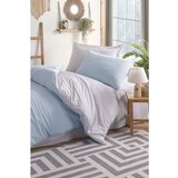 Alpina solid - light blue, grey light bluegrey single quilt cover set (fr) Cene