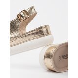 GOODIN Golden sandals on a light platform | Shoptok.si