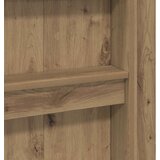  Postelja na podstrešju z mizo Umetni hrast 80 x 200 cm, (5000137078) | Shoptok.si