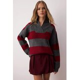 TRENDYOLMILLA ženski duks Twoaw26Kz00152, burgundac-bordo | Eponuda.com