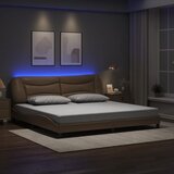  Okvir kreveta s LED-om bez madraca Hvar boja cappuccina 200 x 200 cm | shoptok.hr