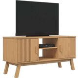 vidaXL TV omarica OLDEN rjava 114x43x57 cm trdna borovina | Shoptok.si
