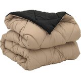 Puni pokrivač za cijelu godinu Crna i taupe 220 x 135 cm | shoptok.hr