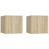 vidaXL Nočne omarice 2 kosa sonoma hrast 30,5x30x30 cm iverna plošča Cene