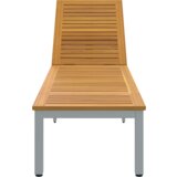 vidaXL Ležaljka na suncu siva 200x55x35 cm čvrsto drvo acacia | shoptok.hr