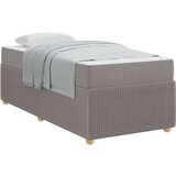  Posteljni okvir z vzmetnico z vzmetnico Taupe 80 x 200 cm blago | Shoptok.si