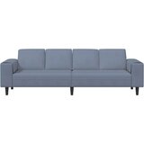  Kavč z blazino Modra 250 x 77 x 76 cm Žametna tkanina, (5000138076) | Shoptok.si