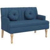  Klop z blazinami modra 113x64,5x75,5 cm blago, (20955158) | Shoptok.si