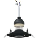  Svetilke Set 6 Črne Plastika 9 cm Sodobne Vgrajena svetila | Shoptok.si