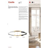  Redo 01-3176 - LED prigušiva luster na sajli CASTLE LED/45W/230V crna | Eponuda.com