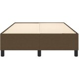  Okvir za krevet s oprugom tamnosmeđi 120 x 200 cm od tkanine | Eponuda.com