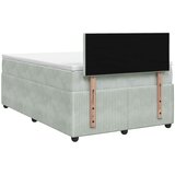  Boxspring krevet s madracem Svjetlosiva 120 x 190 cm Baršun | shoptok.hr