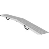  Sklopiva rampu 200kg po rampi Srebrno 186 x 23 x 4,5 cm | shoptok.hr