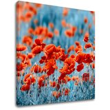  Slike na platnu crveno CVEĆE_159-12 (moderne slike na platnu) | ePonuda.com