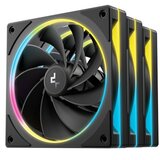 DeepCool Ventilator za ohišje FL12R SE 3-IN-1, ARGB, PWM, 120mm, 3 Pack, črn | Shoptok.si