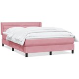 Box Spring krevet s madracem ružičasti 140x220 cm baršun | shoptok.hr