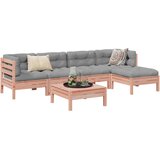  6-dijelni set vrtnih sofa od masivne duglazije s jastucima | shoptok.hr