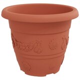  Lončki za rastline 24 pcs Kamnito rdeča Ø 26 x 21.5 cm Plastika, (5000207843) | Shoptok.si