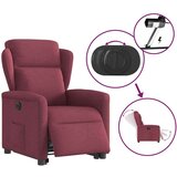  Električni naslonjač na podizanje od tkanine boja vina | shoptok.hr