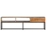 Maison Chic TV omarica - TV stojalo - Televizijska omarica 160x30x45 cm trden akacijev les, (21700290) Cene