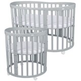 Waldin Oval krevetić 7u1 s madracem GREY Cijene