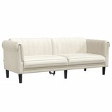 Maison Chic kavč - Sofa - Kanape trosed krem žamet, (21726794) Cene