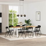  Sklopiva stolica 8 pcs Crna 48 x 44 x 78 cm Baršun | shoptok.hr