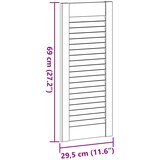 Dizajn vrata ormarića s rešetkama 69x29,5 cm puno drvo bor | shoptok.hr