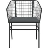 vidaXL 7-dijelni vrtni blagovaonski set s jastucima crno | shoptok.hr