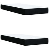 vidaXL Box spring postelja z vzmetnico črn 200x200 cm blago | Shoptok.si