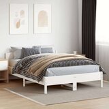  Okvir kreveta s uzglavljem bijeli 140 x 200 cm masivna borovina | shoptok.hr