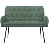  Dvosjed s metalnim nogama 2-sjedalo Morska zelena Baršun | shoptok.hr