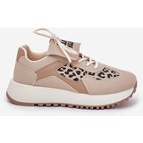 Boto Sports Shoes Sneakers Womens Platform Leopard Beige Pumbes | Shoptok.si