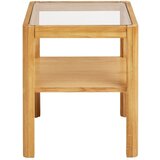 House Nordic Stranska mizica s stekleno mizno ploščo 40x40 cm Lourmarin – | Shoptok.si
