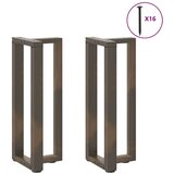  konzolna miza noge t-oblika 2 kosa 25x28x(72-73) cm jeklo, (21828247) | Shoptok.si
