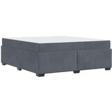  Posteljni okvir z vzmetnico Temno siva 180 x 200 cm Žamet | Shoptok.si