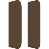 vidaXL uzglavlje s ušima tamnosmeđi 183x16x78/88 cm od tkanine | shoptok.hr