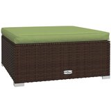 Maison Chic Vrtni stolček - Vrtni stoli za noge z blazino rjav 70x70x30 cm poli ratan JS1030, (21879006) | Shoptok.si
